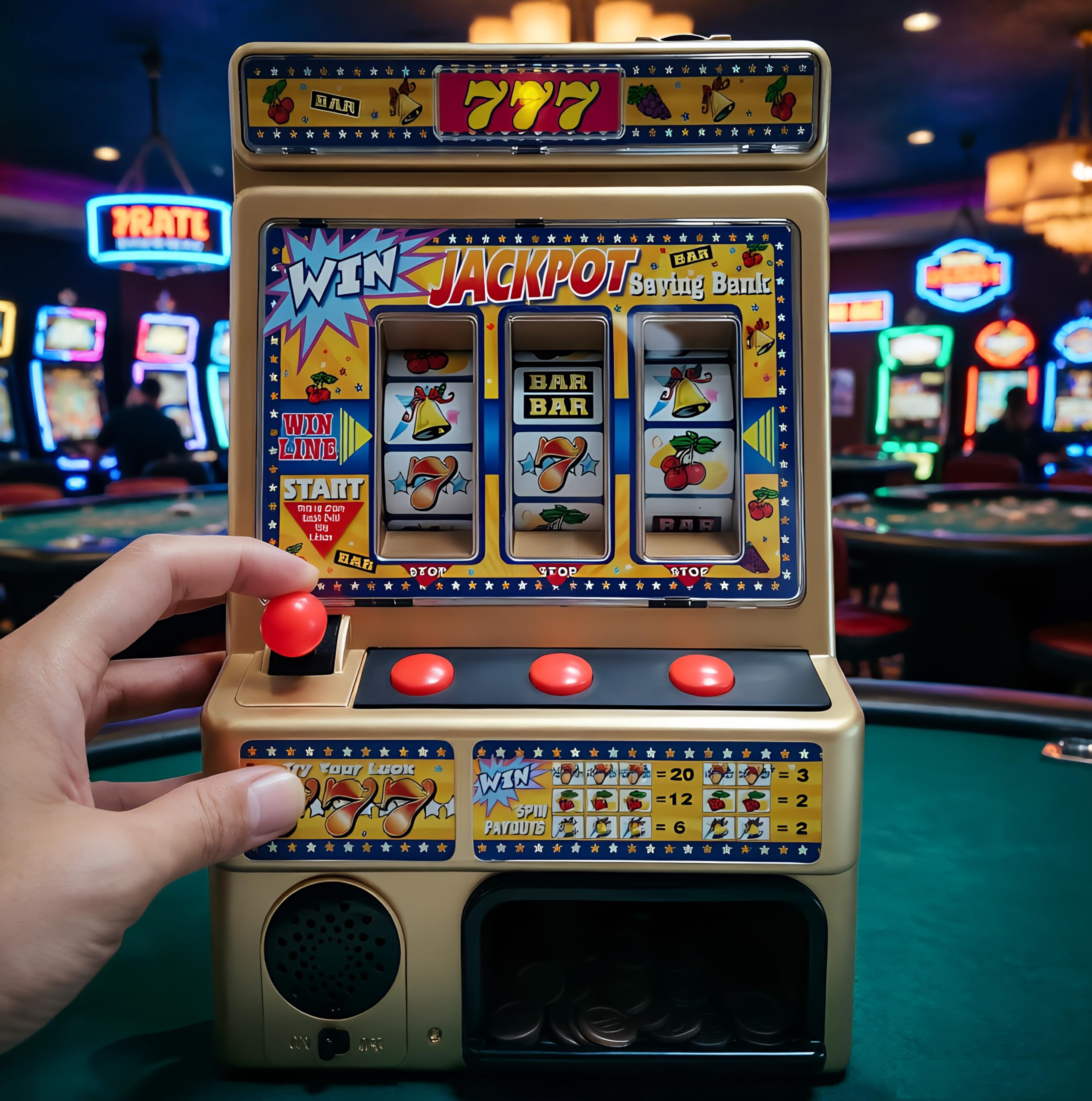 ドルフィンスロットマシン Amazon.co.jp: Trisquirrel ジャンボ スロットマシン トークン48個付き